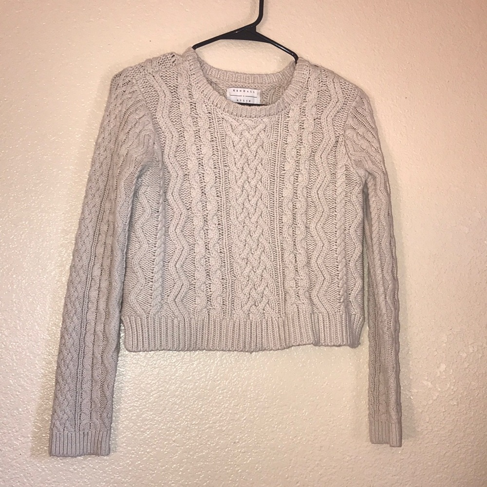 Crop sweater top